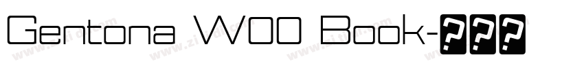 Gentona W00 Book字体转换